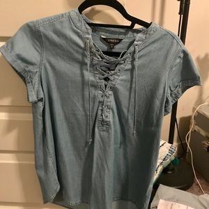 Express lace up blouse